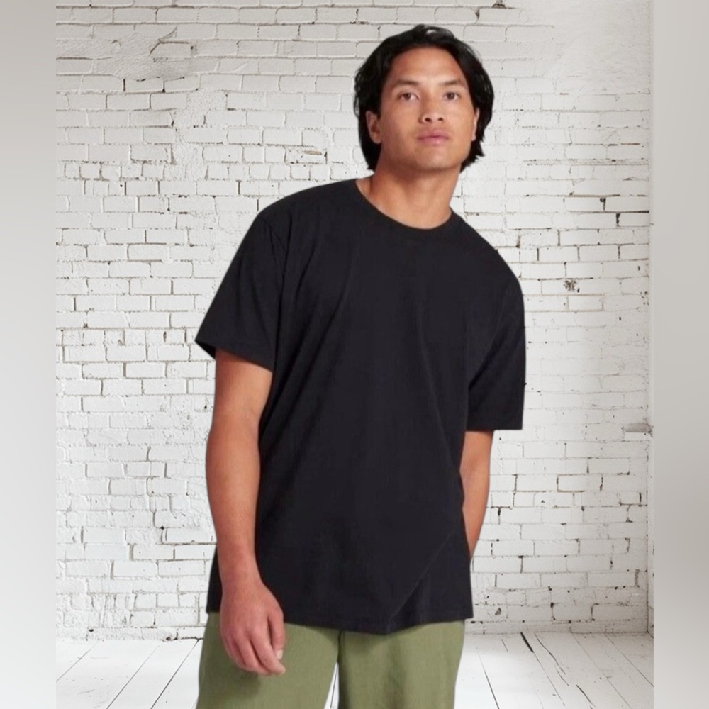Allbirds Cotton Tee Menโs Medium NWT Breathable Basic Black